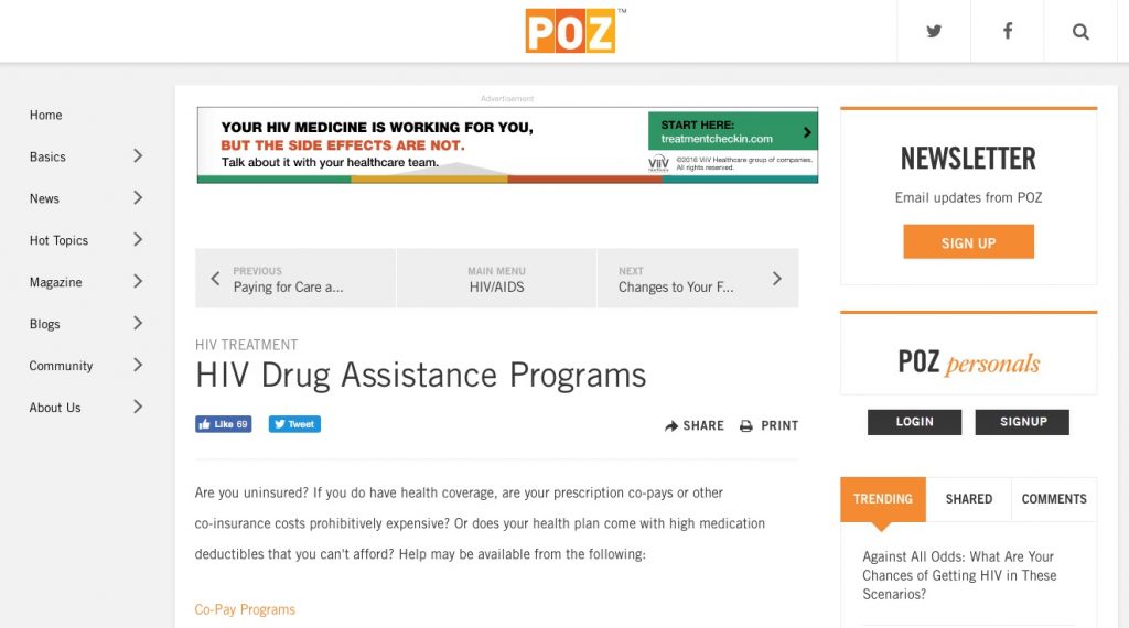 drug assistance programs-positive peers