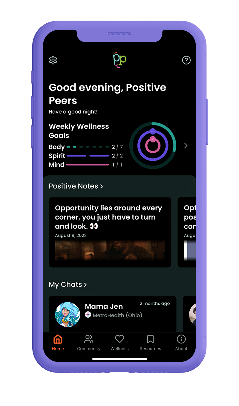 Positive Peers app